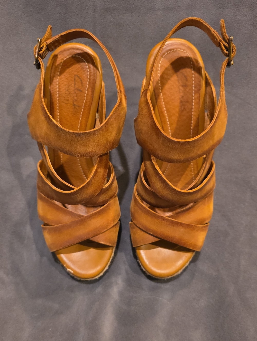 Clarks Women's Tan Wedges
